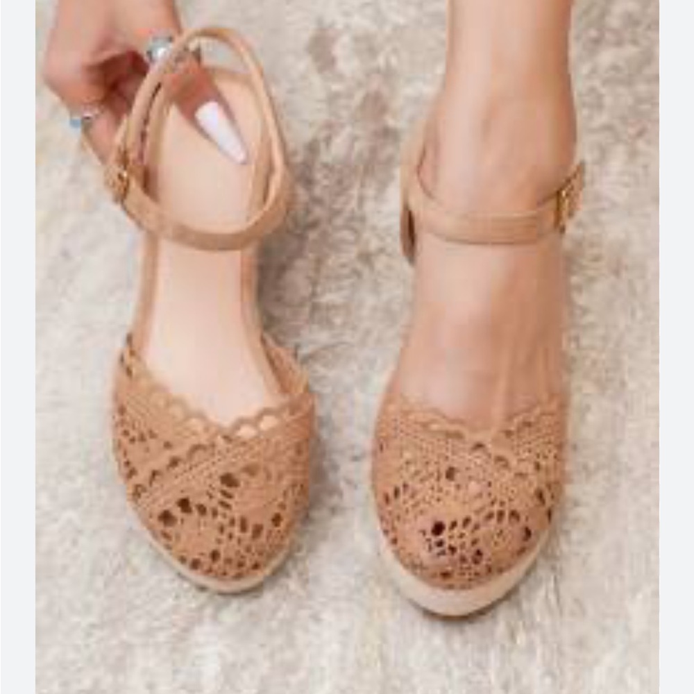 FREE with any purchase! SHEIN women’s woven detail espadrille sandals